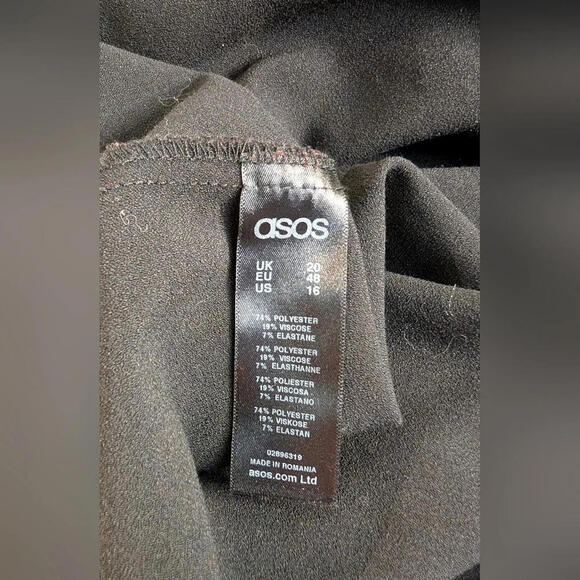 👗 ASOS Curve Senator Little Black (and Red) Dress, Size 20 - Picture 6 of 8